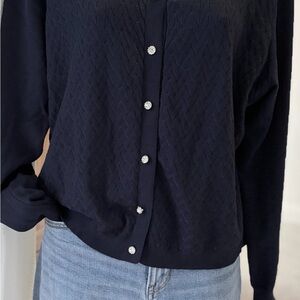 Black Cardigan Sweater